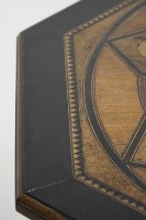 An Aesthetic Movement Ebonised Side Table with a Marquetry Octagonal Top - Thumbnail 9