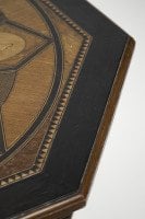 An Aesthetic Movement Ebonized Side Table with a Marquetry Octagonal Top - Thumbnail 10