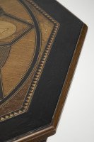 An Aesthetic Movement Ebonised Side Table with a Marquetry Octagonal Top - Thumbnail 10