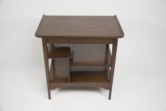 Aesthetic Movement Walnut Side Table with Torii Gate Style Curving Uprights - Thumbnail 6