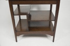 An Aesthetic Movement Walnut Side Table with Torii Gate Style Curving Uprights - Thumbnail 13