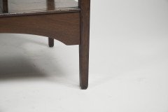 Aesthetic Movement Walnut Side Table with Torii Gate Style Curving Uprights - Thumbnail 21