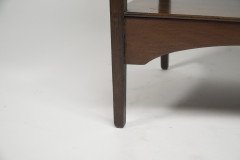 Aesthetic Movement Walnut Side Table with Torii Gate Style Curving Uprights - Thumbnail 19