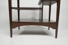 Aesthetic Movement Walnut Side Table with Torii Gate Style Curving Uprights - Thumbnail 15