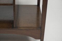 Aesthetic Movement Walnut Side Table with Torii Gate Style Curving Uprights - Thumbnail 16