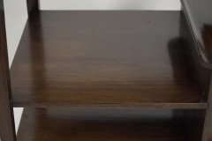 Aesthetic Movement Walnut Side Table with Torii Gate Style Curving Uprights - Thumbnail 20