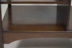 Aesthetic Movement Walnut Side Table with Torii Gate Style Curving Uprights - Thumbnail 17