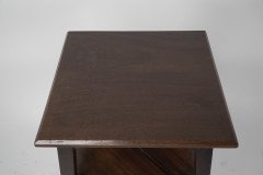 Aesthetic Movement Walnut Tall Side-table-wot-not-stand with a Square Top - Thumbnail 10