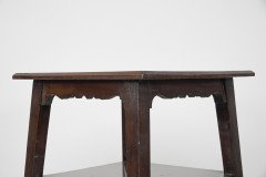 Aesthetic Movement Walnut Tall Side-table-wot-not-stand with a Square Top - Thumbnail 13