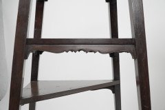 Aesthetic Movement Walnut Tall Side-table-wot-not-stand with a Square Top - Thumbnail 16