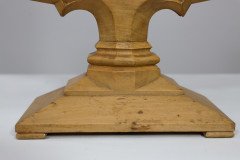 A Well-Crafted Pair of Subtle Gothic Revival Hand Crafted Beech Candelabras - Thumbnail 16