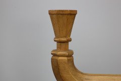 A Well-Crafted Pair of Subtle Gothic Revival Hand Crafted Beech Candelabras - Thumbnail 9