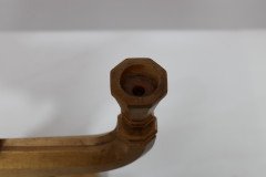 A Well-Crafted Pair of Subtle Gothic Revival Hand Crafted Beech Candelabras - Thumbnail 11