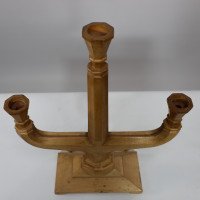 A Well-Crafted Pair of Subtle Gothic Revival Hand Crafted Beech Candelabras - Thumbnail 12