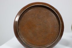 A. E. Jones, Pair of Arts & Crafts Hand-hammered Copper Vases with Silver Teardrop Decoration - Thumbnail 10