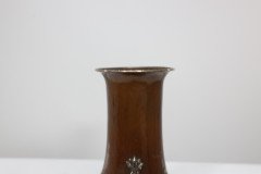 A. E. Jones, Pair of Arts & Crafts Hand-hammered Copper Vases with Silver Teardrop Decoration - Thumbnail 7