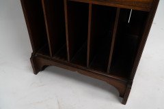 Liberty & Co Moorish walnut music cabinet with bottle neck glass up & over door - Thumbnail 16