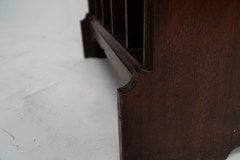 Liberty & Co Moorish walnut music cabinet with bottle neck glass up & over door - Thumbnail 18