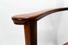 M H Baillie Scott. An Arts & Crafts Walnut Armchair with stylised floral carving - Thumbnail 10