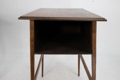 A Simple Arts & Crafts Oak Oblong Side or Bedside Table with a Moulded Edge to the Top - Thumbnail 14