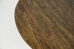 Rupert Griffiths. A late Arts & Crafts Oak circular coffee table with deep sculptured chamfered details - Thumbnail 7