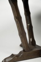 Rupert Griffiths. A late Arts & Crafts Oak circular coffee table with deep sculptured chamfered details - Thumbnail 11