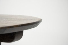 Rupert Griffiths. A late Arts & Crafts Oak circular coffee table with deep sculptured chamfered details - Thumbnail 13