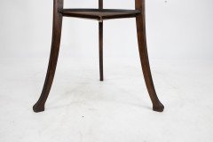 A Pair of Art Nouveau Beech Stained Side Tables with Clover Leaf Style Tops - Thumbnail 18