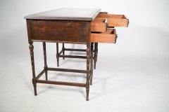 E. W. Godwin for Collinson & Lock. An Exceptional Quality Walnut Desk - Thumbnail 7