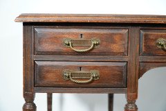 E. W. Godwin for Collinson & Lock. An Exceptional Quality Walnut Desk - Thumbnail 8