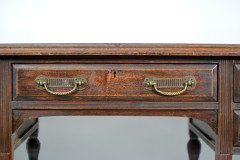 E. W. Godwin for Collinson & Lock. An Exceptional Quality Walnut Desk - Thumbnail 9