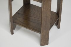 Heals of London, attributed. A Late Arts & Crafts Oak Three-tier Book Table or Wotnot - Thumbnail 12