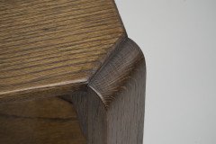 Heals of London, attributed. A Late Arts & Crafts Oak Three-tier Book Table or Wotnot - Thumbnail 9