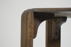 Heals of London, attributed. A Late Arts & Crafts Oak Three-tier Book Table or Wotnot - Thumbnail 10