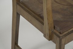 Heal's of London Attributed, a Walnut Desk Chair or Armchair with a Rounded Top & Ladder Back - Thumbnail 9