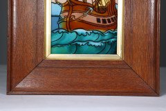 Pilkington’s Tile Works, Arts & Crafts Ceramic Galleon Tile - Thumbnail 8