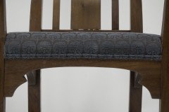 Norman & Stacey Attributed, Arts & Crafts Walnut High Armchair - Thumbnail 10