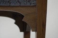 Norman & Stacey Attributed, Arts & Crafts Walnut High Armchair - Thumbnail 14