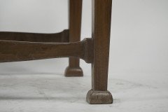 Norman & Stacey Attributed, Arts & Crafts Walnut High Armchair - Thumbnail 12