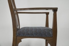 Norman & Stacey Attributed, Arts & Crafts Walnut High Armchair - Thumbnail 6