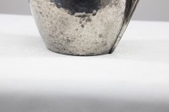 William Hutton and Sons, made for Liberty and Co. An Arts and Crafts hand hammered pewter biscuit barrel - Thumbnail 12