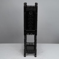 Lewis Foreman Day for Howell James & Co., Aesthetic Movement Mantel Clock with Hand Painted Floral Decoration - Thumbnail 3