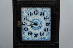 Lewis Foreman Day for Howell James & Co., Aesthetic Movement Mantel Clock with Hand Painted Floral Decoration - Thumbnail 8