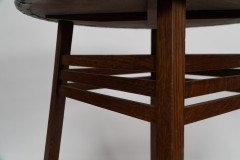 Shapland & Petter. An Arts & Crafts Oak Side Table with a Hammered Copper Top - Thumbnail 9
