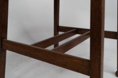 Shapland & Petter. An Arts & Crafts Oak Side Table with a Hammered Copper Top - Thumbnail 11