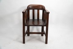 Shapland & Petter. A Long Run of Arts & Crafts Oak Tub Chairs - Thumbnail 2