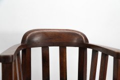 Shapland & Petter. A Long Run of Arts & Crafts Oak Tub Chairs - Thumbnail 4