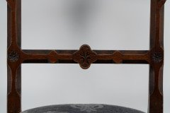 A Set of Four Aesthetic Movement Oak Dining Chairs with Carved Decoration - Thumbnail 11