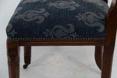 A Set of Four Aesthetic Movement Oak Dining Chairs with Carved Decoration - Thumbnail 16