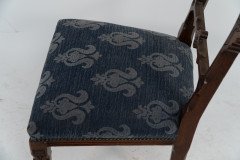 A Set of Four Aesthetic Movement Oak Dining Chairs with Carved Decoration - Thumbnail 17
